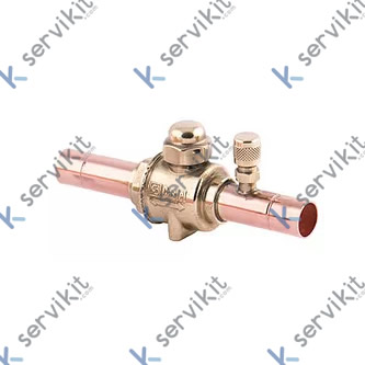 válvula de bola con obús para frío comercial