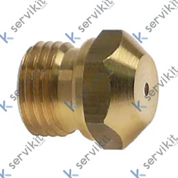 boquilla de gas rosca M10x1 EC 11 taladro ø 0,8mm