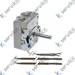 termóstato T máx 328°C margen de trabajo °C 1 polos 1NO 16A sonda ø 3mm sonda L 98mm