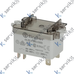 Relé potencia bipolar 30a 230v + adaptador