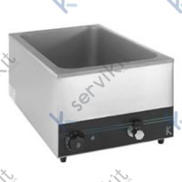 baño maría eléctrico inox 45l con grifo 230v