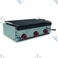 barbacoa gas piedra volcánica lávica sobremesa 6 quemadores