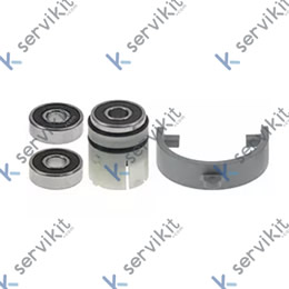 cojinete Equipo para triturador portátil alojamiento del eje 9mm D1 ø 24mm L1 24mm