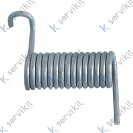 Resorte de torsión ø 19mm L2 47mm espesor de hilo 3mm pos. de montaje izquierdo