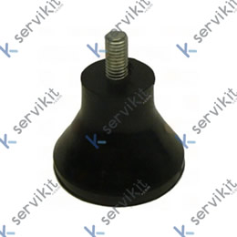 No hay imagen establecida Pata cortadora goma m8x1.25 ø50mm(4unds)