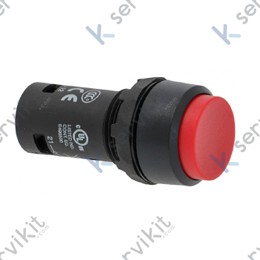 Pulsador paro rojo 300v 5a Ø22mm cortadora Sammic