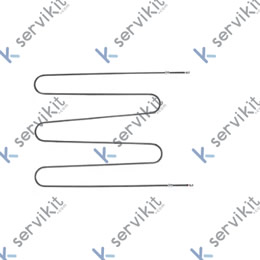 Resistencia 2100 W 230 V L 580 mm sujeción 2 orificios empalme M5 rosca 1/4"