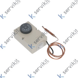 Termostato tipo PRODIGY margen de trabajo 30-90°C sonda ø 6,5mm sonda L 63mm capilar 1500mm