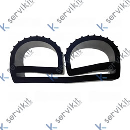 Burlete 45x20mm perfil goma negro (1m)