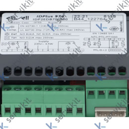controlador electrónico ELIWELL tipo IDPlus 974 modelo IDP2EDB700000 medida de montaje 71x29mm
