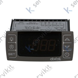 Termostato Dixell digital 4 reles 12v xr72cx-0n0c8