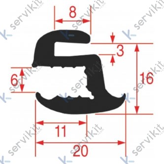 Burlete cristal para puerta horno Zanussi