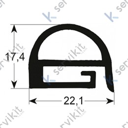 Burlete para puerta horno Fagor 695x645mm hmm-hcg 10-11