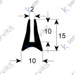 Burlete cristal puerta horno Fagor hcg6-11