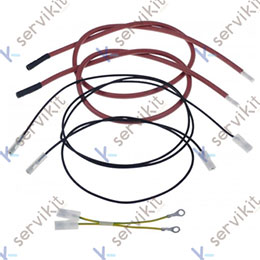 Kit cables encendido y deteccion llama horno Zanussi