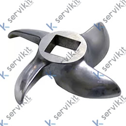 cuchillo tipo ENTERPRISE medida 12 ø 62mm dimensión interior 12x12mm acero inoxidable