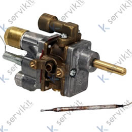 Grifo gas termostático (0,38) Fry-Top