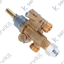 Grifo de gas PEL22S/O parte plana arriba