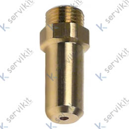 Boquilla de gas rosca M10x1 taladro ø 1,6mm L 30mm EC 12
