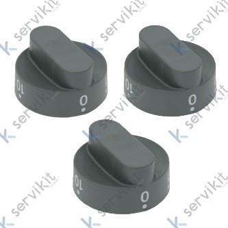 Recambio de mando termostato horno Zanussi (3 conjunto) 6x4.6mm