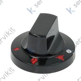 Mando grifo gas cocina Ø60mm eje 10x8mm Zanussi