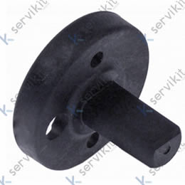 Prolongador mando freidora eje Ø10x8mm Zanussi