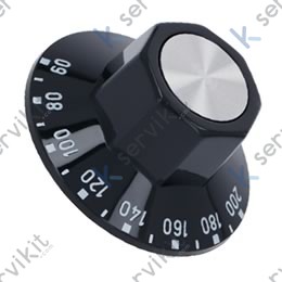 Mando de freidora termostato Ego Ø50mm Eje Ø6x4.6mm