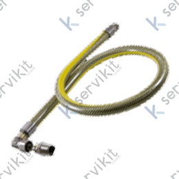 Manguera flexible gas 1-2x1-2 codo m-m 1000mm