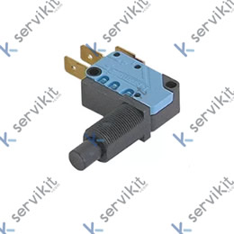 Microinterruptor accionado por un pasador 250 V 16 A 1CO empalme conector Faston 6,3mm