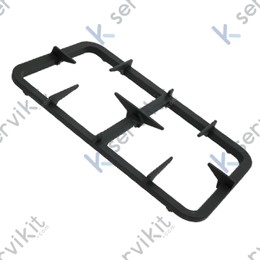 Parrilla cocina Tecnoinox 320x530mm 2 fuegos cocción industrial