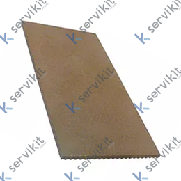 Losa de chamota H 14 mm L 655 mm An 320 mm