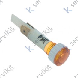 Piloto luminoso ámbar Ø10mm 230v freidora Alpeninox 