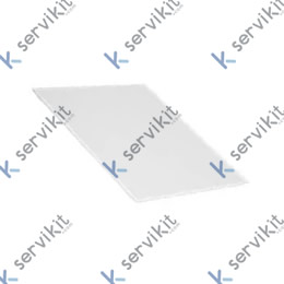 placa cerámica L 410mm An 365mm H 8mm pos. de montaje interior microondas apto para