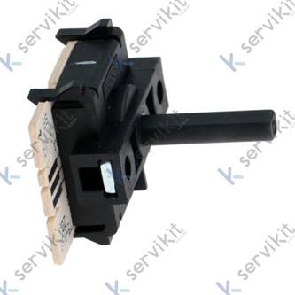 Recambio de potenciómetro para horno Smeg eje 6x4.6mm