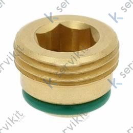 Racor tapón con tórica M16 válvula Eurosit