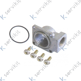 Racor codo válvula Novasit 1-2" 45x45mm