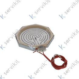 Resistencia radiante 4000w 400v Ø300mm cocina Bertos