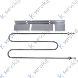 resistencia 1200W 230V espirales 1 L 350mm An 150mm empalme conector Faston 6,3mm