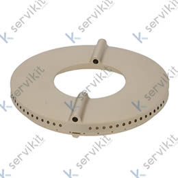 Tapa de quemador ø 140mm pos. de montaje exterior 7kW con orificio central