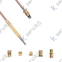 Termopar cabeza lisa M9x1 L=900mm