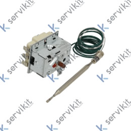 termostato de seguridad temp. desconexión 250°C 3 polos 20A sonda ø 6mm sonda L 107mm