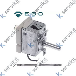 Termóstato T máx 292°C 1 polos 1NO sonda ø 3mm sonda L 182mm eje ø 6x4,6mm eje L 23mm