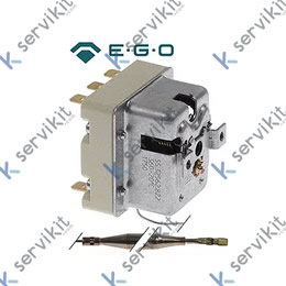 termostato de seguridad temp. desconexión 360°C 3 polos 3NC 2x20/1x0,5A sonda ø 6mm sonda L 79mm