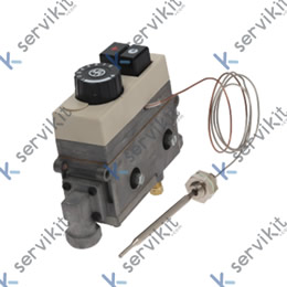 termostato de gas SIT tipo MINISIT 710 T máx 200°C 120-200°C entrada gas 3/8" salida gas 3/8"