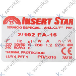 Bomba lavavajillas Fagor 230V 0.35HP Pequeña