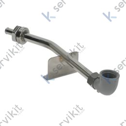 Brazo aclarado inferior fijo Inox LC-80