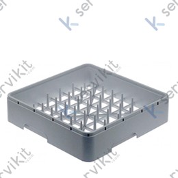 Cesto platos cerrado plástico lavavajillas 450x450x106mm