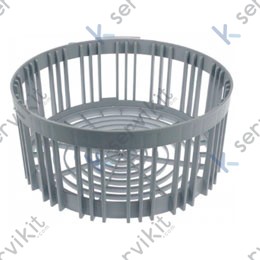 Cesta vasos lavavajillas Ø350x160mm sin anillo plástico