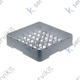 Cesta vasos lavavajillas 450x450x106mm plástico