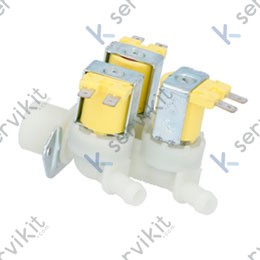 Electroválvula lavavajillas 3 vías 180c 24v ac 3-4 Ø11.5mm